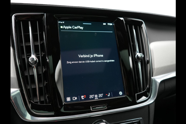 Volvo V90 T6 AWD Ultimate Dark PHEV 350pk Dealer O.H. | Panodak | Head Up | 360 Camera | Adaptive Cruise | Harman / Kardon | Lederen Sportstoelen Memory & Ventilatie | Keyless | Stoelen & Stuur Verwarmd | Apple Carplay | Virtual | DAB | Plug In Hybrid