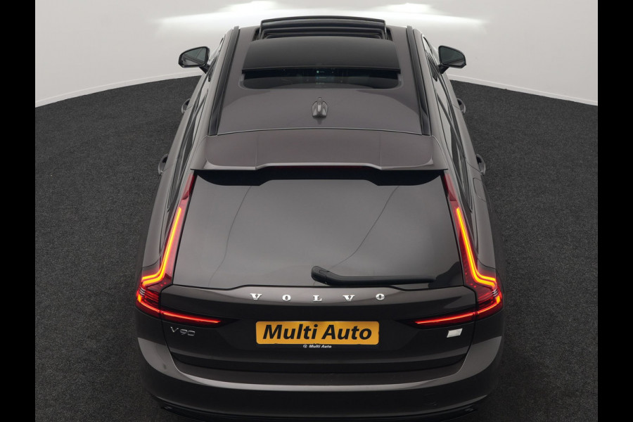 Volvo V90 T6 AWD Ultimate Dark PHEV 350pk Dealer O.H. | Panodak | Head Up | 360 Camera | Adaptive Cruise | Harman / Kardon | Lederen Sportstoelen Memory & Ventilatie | Keyless | Stoelen & Stuur Verwarmd | Apple Carplay | Virtual | DAB | Plug In Hybrid