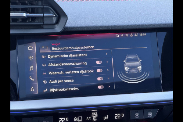 Audi A3 Sportback 45 TFSI e S edition Competition RS zetels/360