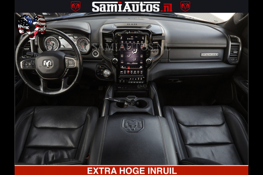 Dodge Ram SPORT EDITION | BOM VOL | LUCHTVERING | ADAPTIVE CRUISE | PANO DAK | 360 CAMERA | EN VEEL MEER | ROYALE 5 ZIT PLAATSEN | DUBBEL CABINE | DC |