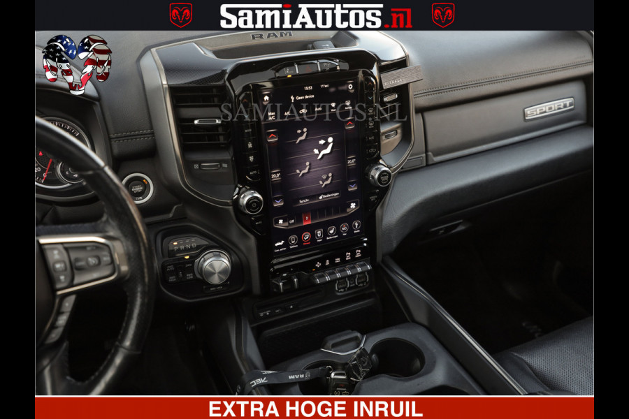 Dodge Ram SPORT EDITION | BOM VOL | LUCHTVERING | ADAPTIVE CRUISE | PANO DAK | 360 CAMERA | EN VEEL MEER | ROYALE 5 ZIT PLAATSEN | DUBBEL CABINE | DC |