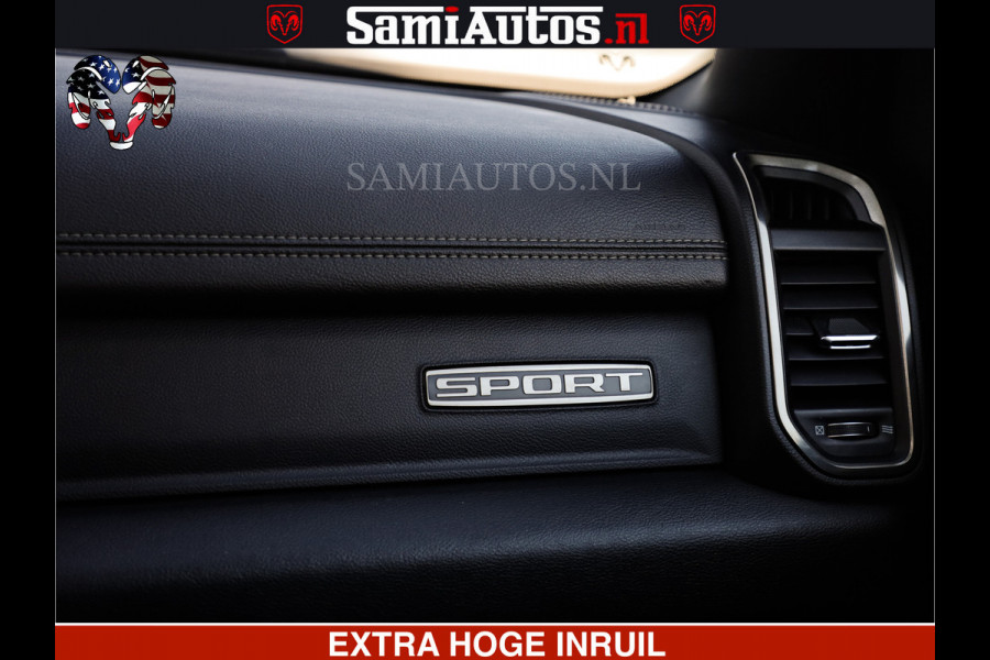Dodge Ram SPORT EDITION | BOM VOL | LUCHTVERING | ADAPTIVE CRUISE | PANO DAK | 360 CAMERA | EN VEEL MEER | ROYALE 5 ZIT PLAATSEN | DUBBEL CABINE | DC |