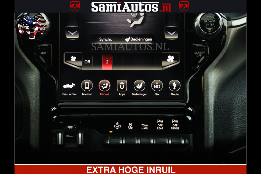 Dodge Ram SPORT EDITION | BOM VOL | LUCHTVERING | ADAPTIVE CRUISE | PANO DAK | 360 CAMERA | EN VEEL MEER | ROYALE 5 ZIT PLAATSEN | DUBBEL CABINE | DC |