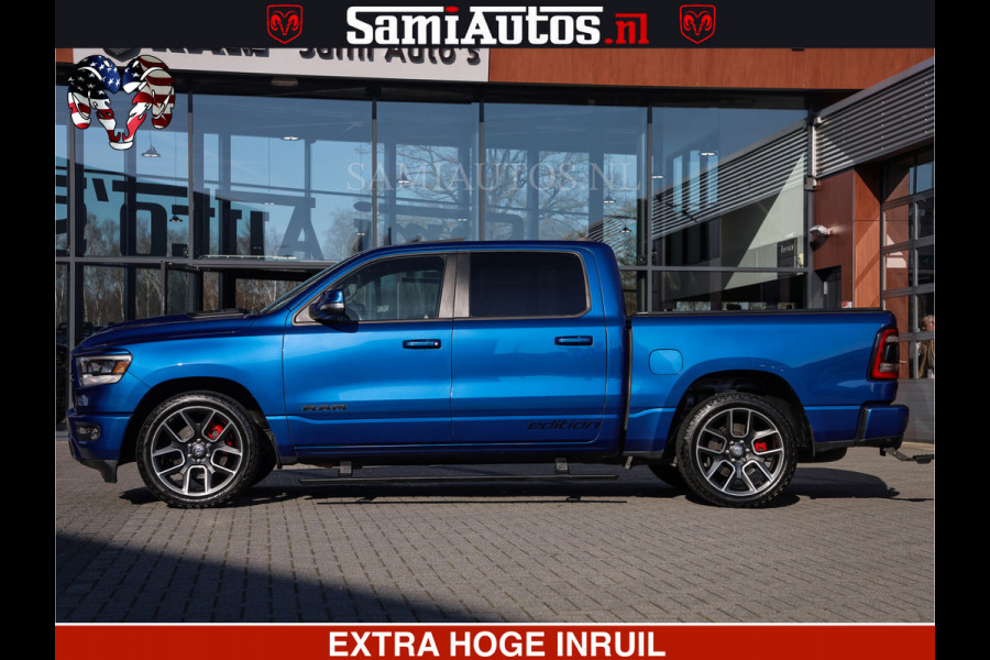 Dodge Ram SPORT EDITION | BOM VOL | LUCHTVERING | ADAPTIVE CRUISE | PANO DAK | 360 CAMERA | EN VEEL MEER | ROYALE 5 ZIT PLAATSEN | DUBBEL CABINE | DC |