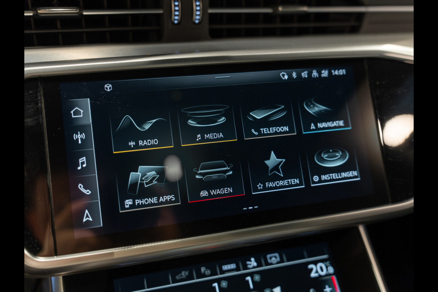 Audi A7 Sportback 50 TFSIe Quattro 3X S-Line, Matrix, Pano, Virtual, Carplay, ACC, Black Optik, B&O, 360 Cam, Dealer Onderhouden