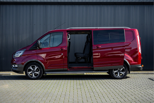Ford Transit Custom 2.0 TDCI L2H1 | 170PK | Trail | DC 5-Persoons | Camera | Carplay | Lederen interieur