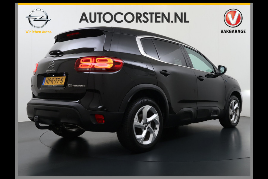 Citroën C5 Aircross 1.6T Plug-in Hybrid 225PK Automaat Trekhaak 360°Camera Apple Carplay Android Auto Navi Ecc Cruise Control Pdc Feel Led Lmv 18" DAB+ Isofix Privacy Glas Bluetooth 1.300KG Trekgewicht