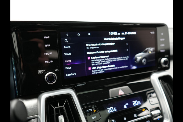 Kia Sorento 1.6 T-GDI 4WD ExecutiveLine PHEV 265pk Dealer O.H | Panodak | Trekhaak Afn. | Adaptive Cruise | Lederen Comfortzetels Ventilatie & Memory | 360 Camera | Head Up | BOSE | Cameraspiegels | Matrix LED | Plug In Hybrid |