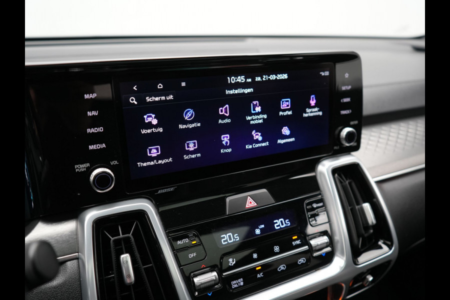 Kia Sorento 1.6 T-GDI 4WD ExecutiveLine PHEV 265pk Dealer O.H | Panodak | Trekhaak Afn. | Adaptive Cruise | Lederen Comfortzetels Ventilatie & Memory | 360 Camera | Head Up | BOSE | Cameraspiegels | Matrix LED | Plug In Hybrid |