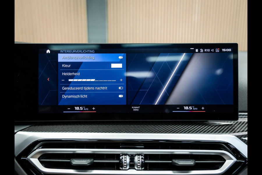 BMW 4 Serie Cabrio M4 xDrive Competition | Carbon Performance Pack | Yellow DRL'S | Brooklyn Grau | Stuurverwarming en nek verwarming |