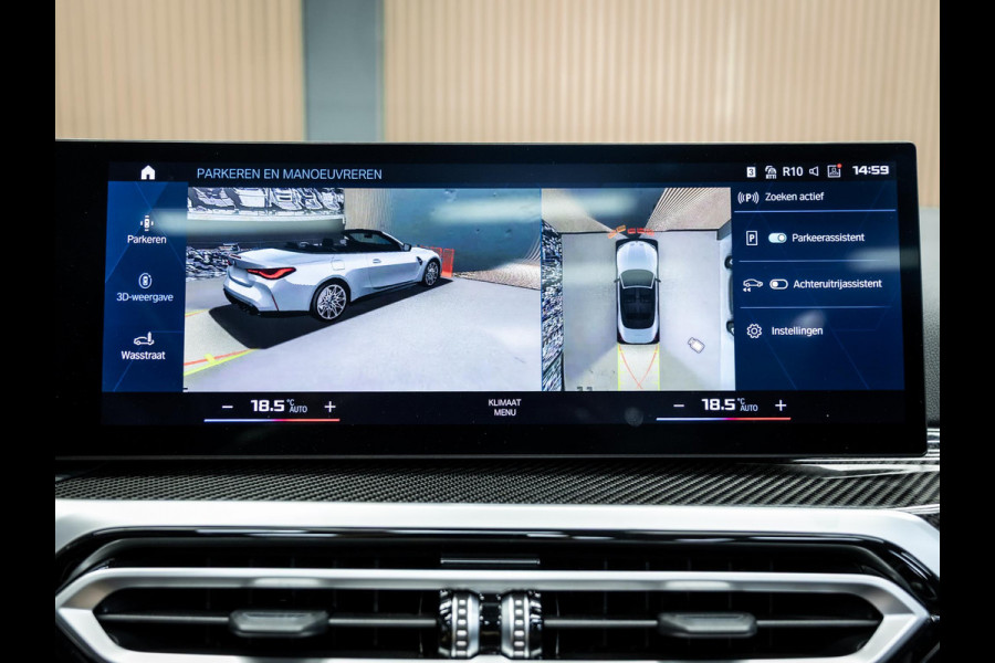 BMW 4 Serie Cabrio M4 xDrive Competition | Carbon Performance Pack | Yellow DRL'S | Brooklyn Grau | Stuurverwarming en nek verwarming |