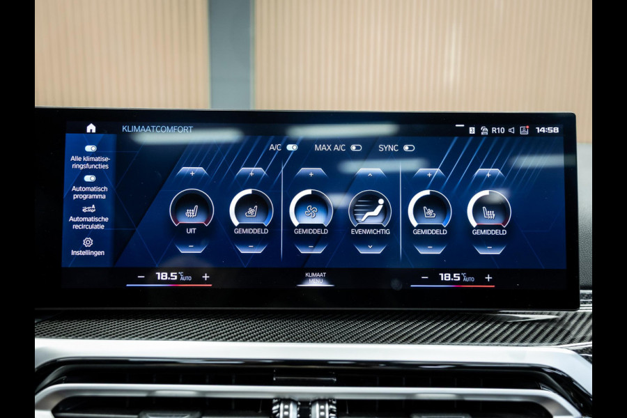 BMW 4 Serie Cabrio M4 xDrive Competition | Carbon Performance Pack | Yellow DRL'S | Brooklyn Grau | Stuurverwarming en nek verwarming |