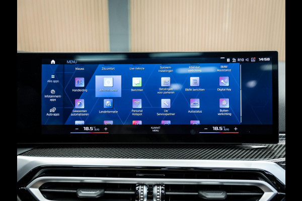 BMW 4 Serie Cabrio M4 xDrive Competition | Carbon Performance Pack | Yellow DRL'S | Brooklyn Grau | Stuurverwarming en nek verwarming |