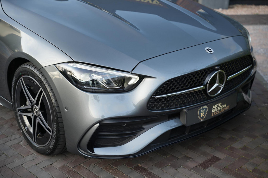Mercedes-Benz C-Klasse 180 Business Solution AMG Burmester Stuurverw. Adapt. Cruise LED Leer Alcantara AMG