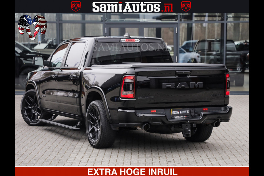 Dodge Ram RAM VOL | BLACK ON BLACK | LUCHTVERING | 5.7 V8 HEMI | PANODAK | ADAPTIVE CRUISE | 360 CAMERA | 22 INCH SPORT WIELEN | DUBELE CABINE | 5 PERSOONS |