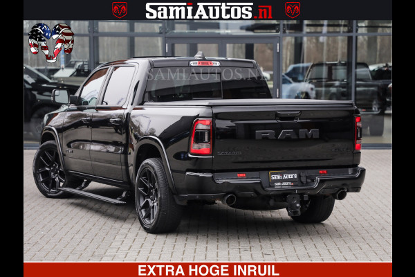 Dodge Ram RAM VOL | BLACK ON BLACK | LUCHTVERING | 5.7 V8 HEMI | PANODAK | ADAPTIVE CRUISE | 360 CAMERA | 22 INCH SPORT WIELEN | DUBELE CABINE | 5 PERSOONS |