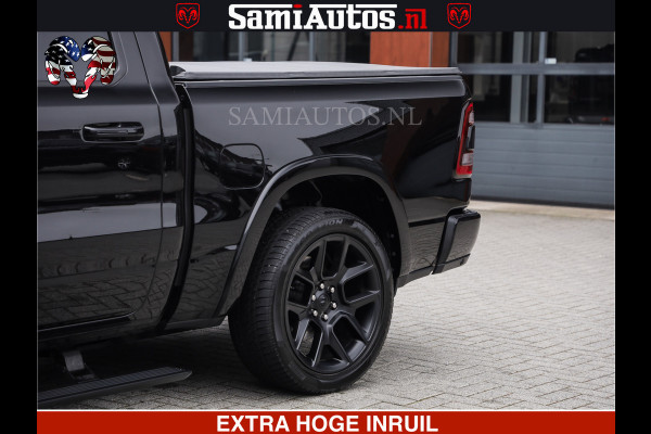 Dodge Ram RAM VOL | BLACK ON BLACK | LUCHTVERING | 5.7 V8 HEMI | PANODAK | ADAPTIVE CRUISE | 360 CAMERA | 22 INCH SPORT WIELEN | DUBELE CABINE | 5 PERSOONS |