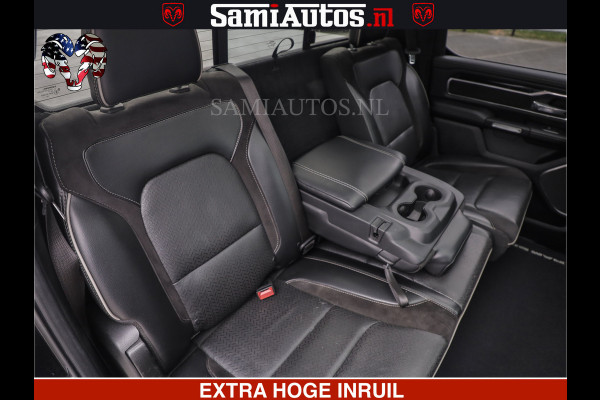 Dodge Ram RAM VOL | BLACK ON BLACK | LUCHTVERING | 5.7 V8 HEMI | PANODAK | ADAPTIVE CRUISE | 360 CAMERA | 22 INCH SPORT WIELEN | DUBELE CABINE | 5 PERSOONS |