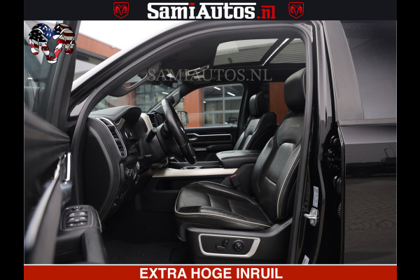 Dodge Ram RAM VOL | BLACK ON BLACK | LUCHTVERING | 5.7 V8 HEMI | PANODAK | ADAPTIVE CRUISE | 360 CAMERA | 22 INCH SPORT WIELEN | DUBELE CABINE | 5 PERSOONS |