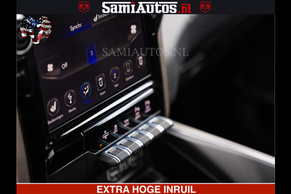Dodge Ram RAM VOL | BLACK ON BLACK | LUCHTVERING | 5.7 V8 HEMI | PANODAK | ADAPTIVE CRUISE | 360 CAMERA | 22 INCH SPORT WIELEN | DUBELE CABINE | 5 PERSOONS |