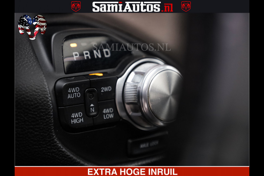 Dodge Ram RAM VOL | BLACK ON BLACK | LUCHTVERING | 5.7 V8 HEMI | PANODAK | ADAPTIVE CRUISE | 360 CAMERA | 22 INCH SPORT WIELEN | DUBELE CABINE | 5 PERSOONS |