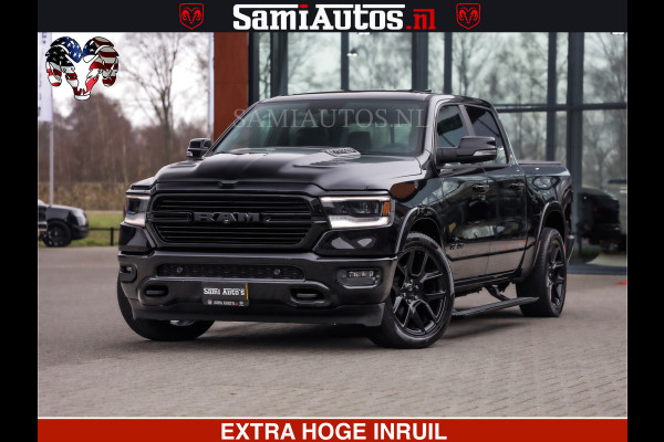 Dodge Ram RAM VOL | BLACK ON BLACK | LUCHTVERING | 5.7 V8 HEMI | PANODAK | ADAPTIVE CRUISE | 360 CAMERA | 22 INCH SPORT WIELEN | DUBELE CABINE | 5 PERSOONS |