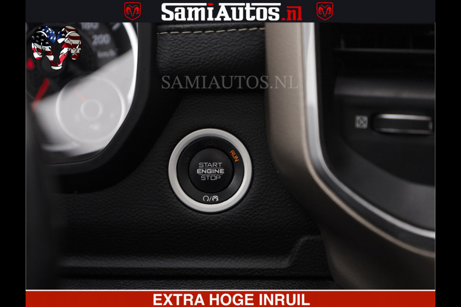 Dodge Ram RAM VOL | BLACK ON BLACK | LUCHTVERING | 5.7 V8 HEMI | PANODAK | ADAPTIVE CRUISE | 360 CAMERA | 22 INCH SPORT WIELEN | DUBELE CABINE | 5 PERSOONS |