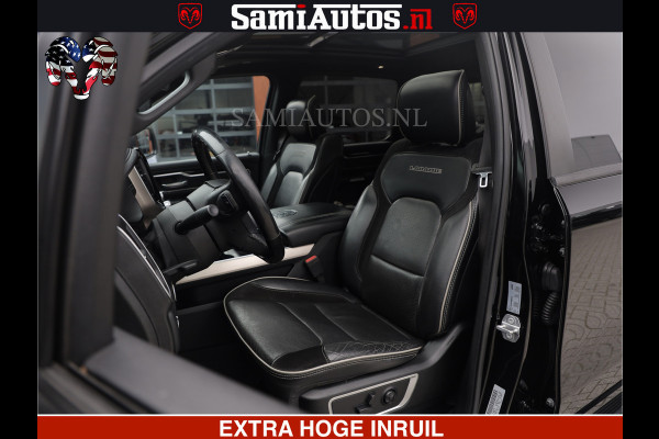 Dodge Ram RAM VOL | BLACK ON BLACK | LUCHTVERING | 5.7 V8 HEMI | PANODAK | ADAPTIVE CRUISE | 360 CAMERA | 22 INCH SPORT WIELEN | DUBELE CABINE | 5 PERSOONS |