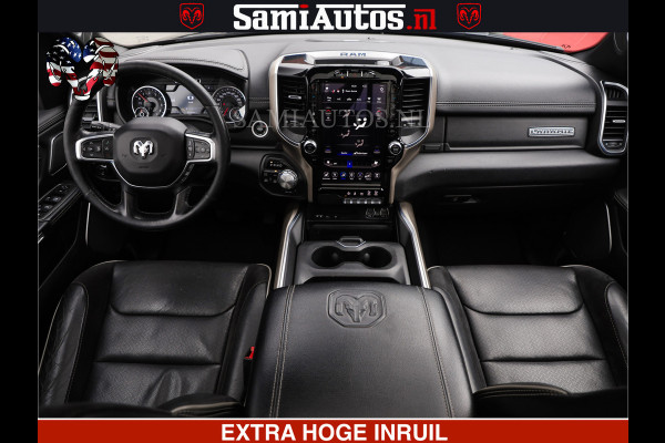 Dodge Ram RAM VOL | BLACK ON BLACK | LUCHTVERING | 5.7 V8 HEMI | PANODAK | ADAPTIVE CRUISE | 360 CAMERA | 22 INCH SPORT WIELEN | DUBELE CABINE | 5 PERSOONS |