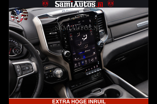 Dodge Ram RAM VOL | BLACK ON BLACK | LUCHTVERING | 5.7 V8 HEMI | PANODAK | ADAPTIVE CRUISE | 360 CAMERA | 22 INCH SPORT WIELEN | DUBELE CABINE | 5 PERSOONS |
