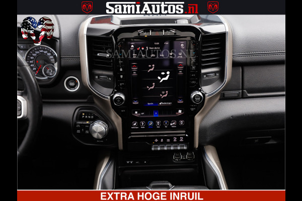 Dodge Ram RAM VOL | BLACK ON BLACK | LUCHTVERING | 5.7 V8 HEMI | PANODAK | ADAPTIVE CRUISE | 360 CAMERA | 22 INCH SPORT WIELEN | DUBELE CABINE | 5 PERSOONS |
