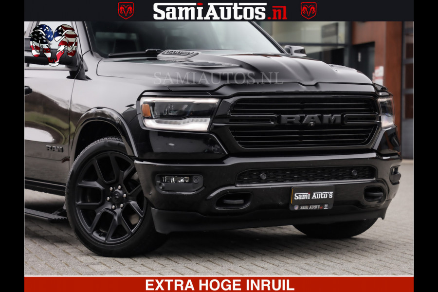 Dodge Ram RAM VOL | BLACK ON BLACK | LUCHTVERING | 5.7 V8 HEMI | PANODAK | ADAPTIVE CRUISE | 360 CAMERA | 22 INCH SPORT WIELEN | DUBELE CABINE | 5 PERSOONS |