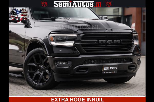 Dodge Ram RAM VOL | BLACK ON BLACK | LUCHTVERING | 5.7 V8 HEMI | PANODAK | ADAPTIVE CRUISE | 360 CAMERA | 22 INCH SPORT WIELEN | DUBELE CABINE | 5 PERSOONS |