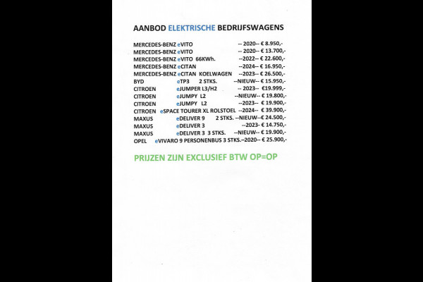 Opel e-Vivaro / Citroen e-Jumpy L2 50 kWh SNELLADER Airco Navi DAB+ Achteruitrijcamera PDC