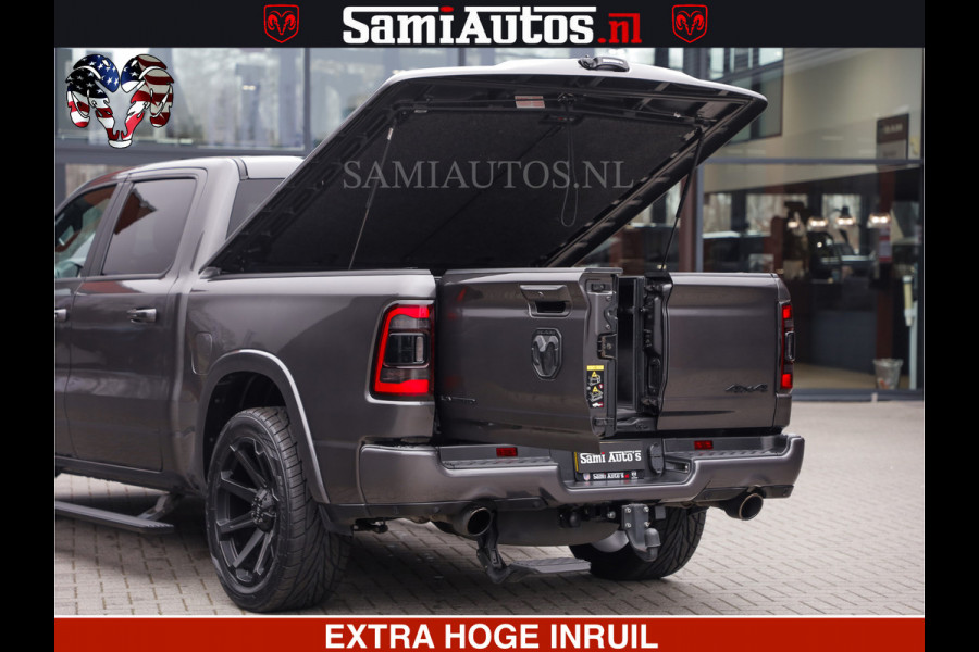 Dodge Ram LIMITED | 5.7 V8 HEMI 402PK | TUFF WIELEN | MEEST VOLLE LIMITED | PRACHTIGE KLEUR GRANITE CRYSTAL PEARL | CREW CAB | DUBBELE CABINE DC 5 PERSOONS | CREW CAB 5 PERSOONS | DUBBELE CABINE DC | MEEST ROYALE EN COMFORTABELE BEDRIJFSAUTO | HEAD-UP | LUCHTVERING | RONDOM CAMERA | MWK KLEP | PANORAMA DAK |