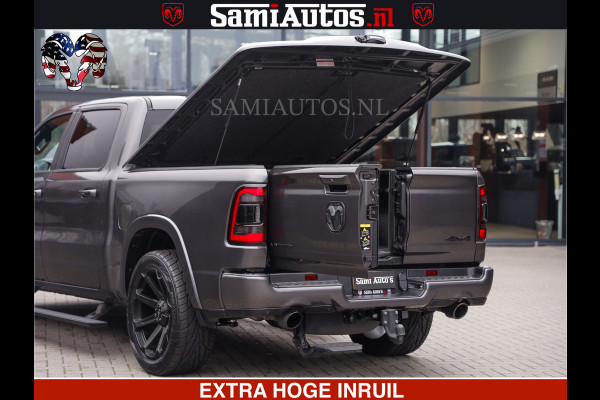 Dodge Ram LIMITED | 5.7 V8 HEMI 402PK | TUFF WIELEN | MEEST VOLLE LIMITED | PRACHTIGE KLEUR GRANITE CRYSTAL PEARL | CREW CAB | DUBBELE CABINE DC 5 PERSOONS | CREW CAB 5 PERSOONS | DUBBELE CABINE DC | MEEST ROYALE EN COMFORTABELE BEDRIJFSAUTO | HEAD-UP | LUCHTVERING | RONDOM CAMERA | MWK KLEP | PANORAMA DAK |