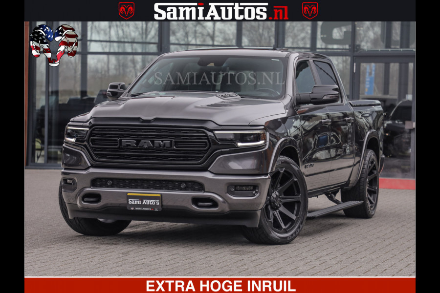 Dodge Ram LIMITED | 5.7 V8 HEMI 402PK | TUFF WIELEN | MEEST VOLLE LIMITED | PRACHTIGE KLEUR GRANITE CRYSTAL PEARL | CREW CAB | DUBBELE CABINE DC 5 PERSOONS | CREW CAB 5 PERSOONS | DUBBELE CABINE DC | MEEST ROYALE EN COMFORTABELE BEDRIJFSAUTO | HEAD-UP | LUCHTVERING | RONDOM CAMERA | MWK KLEP | PANORAMA DAK |