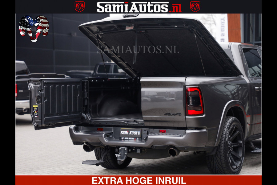 Dodge Ram LIMITED | 5.7 V8 HEMI 402PK | TUFF WIELEN | MEEST VOLLE LIMITED | PRACHTIGE KLEUR GRANITE CRYSTAL PEARL | CREW CAB | DUBBELE CABINE DC 5 PERSOONS | CREW CAB 5 PERSOONS | DUBBELE CABINE DC | MEEST ROYALE EN COMFORTABELE BEDRIJFSAUTO | HEAD-UP | LUCHTVERING | RONDOM CAMERA | MWK KLEP | PANORAMA DAK |