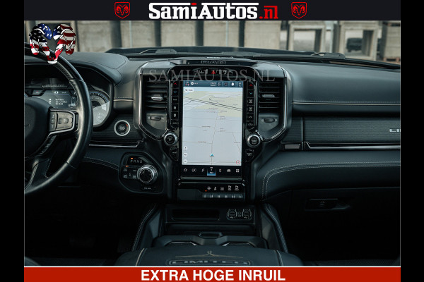 Dodge Ram LIMITED | 5.7 V8 HEMI 402PK | TUFF WIELEN | MEEST VOLLE LIMITED | PRACHTIGE KLEUR GRANITE CRYSTAL PEARL | CREW CAB | DUBBELE CABINE DC 5 PERSOONS | CREW CAB 5 PERSOONS | DUBBELE CABINE DC | MEEST ROYALE EN COMFORTABELE BEDRIJFSAUTO | HEAD-UP | LUCHTVERING | RONDOM CAMERA | MWK KLEP | PANORAMA DAK |