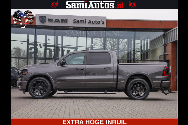 Dodge Ram LIMITED | 5.7 V8 HEMI 402PK | TUFF WIELEN | MEEST VOLLE LIMITED | PRACHTIGE KLEUR GRANITE CRYSTAL PEARL | CREW CAB | DUBBELE CABINE DC 5 PERSOONS | CREW CAB 5 PERSOONS | DUBBELE CABINE DC | MEEST ROYALE EN COMFORTABELE BEDRIJFSAUTO | HEAD-UP | LUCHTVERING | RONDOM CAMERA | MWK KLEP | PANORAMA DAK |