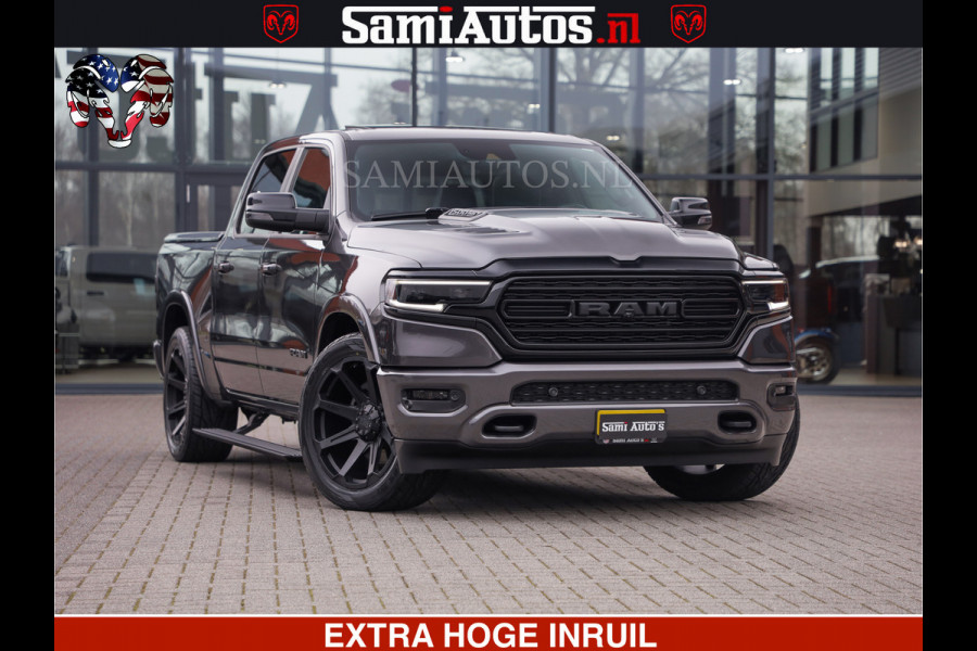 Dodge Ram LIMITED | 5.7 V8 HEMI 402PK | TUFF WIELEN | MEEST VOLLE LIMITED | PRACHTIGE KLEUR GRANITE CRYSTAL PEARL | CREW CAB | DUBBELE CABINE DC 5 PERSOONS | CREW CAB 5 PERSOONS | DUBBELE CABINE DC | MEEST ROYALE EN COMFORTABELE BEDRIJFSAUTO | HEAD-UP | LUCHTVERING | RONDOM CAMERA | MWK KLEP | PANORAMA DAK |