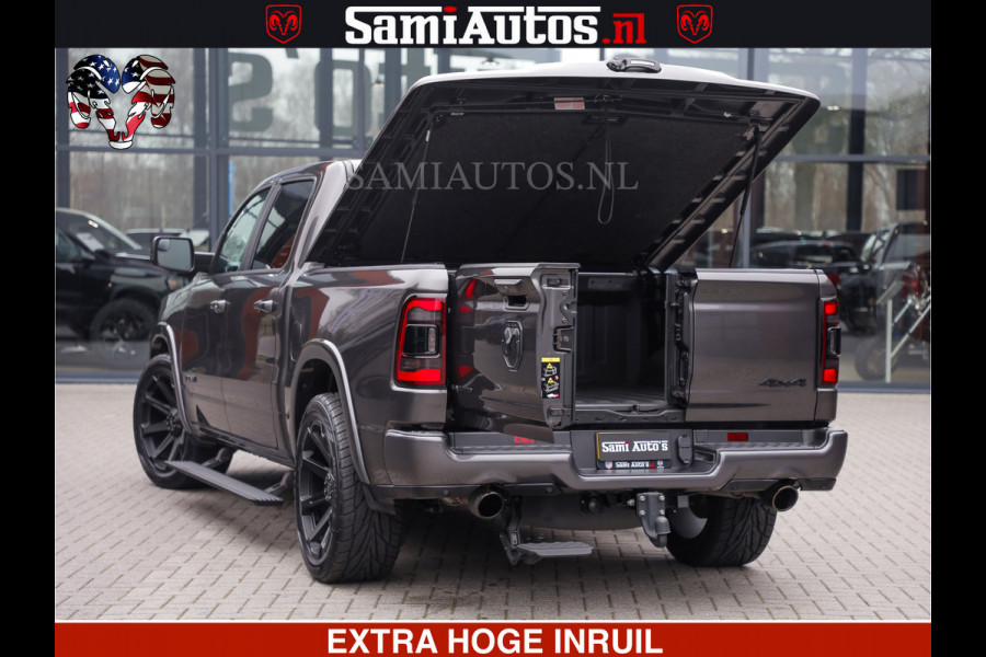Dodge Ram LIMITED | 5.7 V8 HEMI 402PK | TUFF WIELEN | MEEST VOLLE LIMITED | PRACHTIGE KLEUR GRANITE CRYSTAL PEARL | CREW CAB | DUBBELE CABINE DC 5 PERSOONS | CREW CAB 5 PERSOONS | DUBBELE CABINE DC | MEEST ROYALE EN COMFORTABELE BEDRIJFSAUTO | HEAD-UP | LUCHTVERING | RONDOM CAMERA | MWK KLEP | PANORAMA DAK |