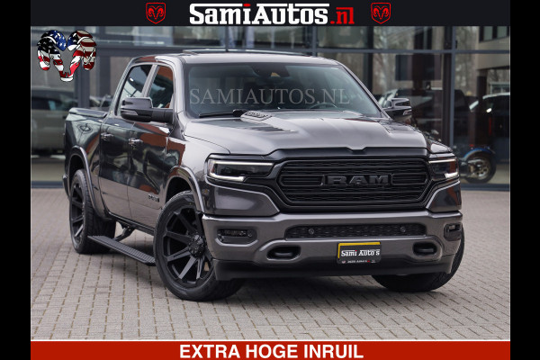 Dodge Ram LIMITED | 5.7 V8 HEMI 402PK | TUFF WIELEN | MEEST VOLLE LIMITED | PRACHTIGE KLEUR GRANITE CRYSTAL PEARL | CREW CAB | DUBBELE CABINE DC 5 PERSOONS | CREW CAB 5 PERSOONS | DUBBELE CABINE DC | MEEST ROYALE EN COMFORTABELE BEDRIJFSAUTO | HEAD-UP | LUCHTVERING | RONDOM CAMERA | MWK KLEP | PANORAMA DAK |