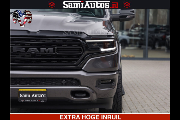 Dodge Ram LIMITED | 5.7 V8 HEMI 402PK | TUFF WIELEN | MEEST VOLLE LIMITED | PRACHTIGE KLEUR GRANITE CRYSTAL PEARL | CREW CAB | DUBBELE CABINE DC 5 PERSOONS | CREW CAB 5 PERSOONS | DUBBELE CABINE DC | MEEST ROYALE EN COMFORTABELE BEDRIJFSAUTO | HEAD-UP | LUCHTVERING | RONDOM CAMERA | MWK KLEP | PANORAMA DAK |