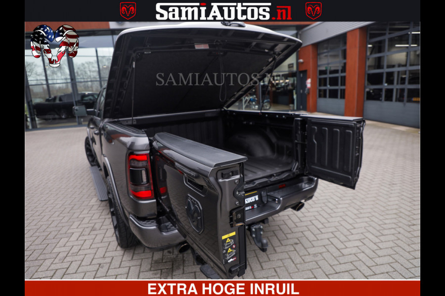 Dodge Ram LIMITED | 5.7 V8 HEMI 402PK | TUFF WIELEN | MEEST VOLLE LIMITED | PRACHTIGE KLEUR GRANITE CRYSTAL PEARL | CREW CAB | DUBBELE CABINE DC 5 PERSOONS | CREW CAB 5 PERSOONS | DUBBELE CABINE DC | MEEST ROYALE EN COMFORTABELE BEDRIJFSAUTO | HEAD-UP | LUCHTVERING | RONDOM CAMERA | MWK KLEP | PANORAMA DAK |