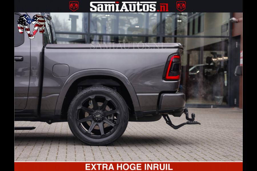 Dodge Ram LIMITED | 5.7 V8 HEMI 402PK | TUFF WIELEN | MEEST VOLLE LIMITED | PRACHTIGE KLEUR GRANITE CRYSTAL PEARL | CREW CAB | DUBBELE CABINE DC 5 PERSOONS | CREW CAB 5 PERSOONS | DUBBELE CABINE DC | MEEST ROYALE EN COMFORTABELE BEDRIJFSAUTO | HEAD-UP | LUCHTVERING | RONDOM CAMERA | MWK KLEP | PANORAMA DAK |