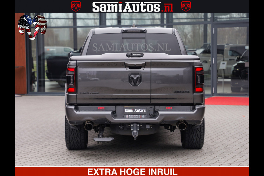 Dodge Ram LIMITED | 5.7 V8 HEMI 402PK | TUFF WIELEN | MEEST VOLLE LIMITED | PRACHTIGE KLEUR GRANITE CRYSTAL PEARL | CREW CAB | DUBBELE CABINE DC 5 PERSOONS | CREW CAB 5 PERSOONS | DUBBELE CABINE DC | MEEST ROYALE EN COMFORTABELE BEDRIJFSAUTO | HEAD-UP | LUCHTVERING | RONDOM CAMERA | MWK KLEP | PANORAMA DAK |
