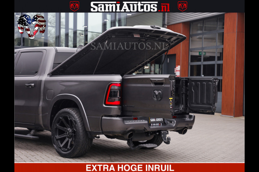 Dodge Ram LIMITED | 5.7 V8 HEMI 402PK | TUFF WIELEN | MEEST VOLLE LIMITED | PRACHTIGE KLEUR GRANITE CRYSTAL PEARL | CREW CAB | DUBBELE CABINE DC 5 PERSOONS | CREW CAB 5 PERSOONS | DUBBELE CABINE DC | MEEST ROYALE EN COMFORTABELE BEDRIJFSAUTO | HEAD-UP | LUCHTVERING | RONDOM CAMERA | MWK KLEP | PANORAMA DAK |