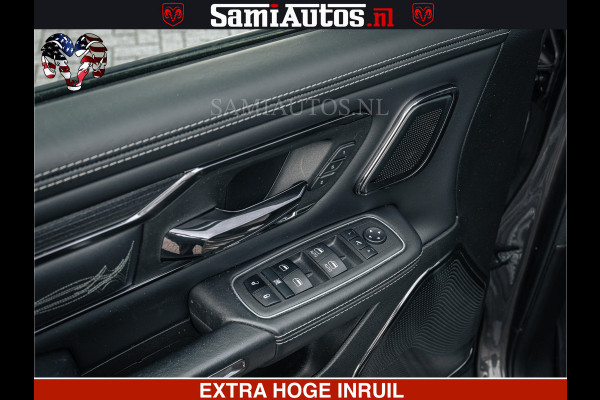 Dodge Ram LIMITED | 5.7 V8 HEMI 402PK | TUFF WIELEN | MEEST VOLLE LIMITED | PRACHTIGE KLEUR GRANITE CRYSTAL PEARL | CREW CAB | DUBBELE CABINE DC 5 PERSOONS | CREW CAB 5 PERSOONS | DUBBELE CABINE DC | MEEST ROYALE EN COMFORTABELE BEDRIJFSAUTO | HEAD-UP | LUCHTVERING | RONDOM CAMERA | MWK KLEP | PANORAMA DAK |