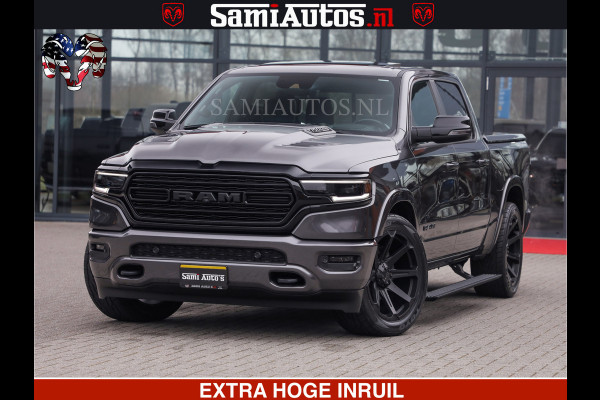 Dodge Ram LIMITED | 5.7 V8 HEMI 402PK | TUFF WIELEN | MEEST VOLLE LIMITED | PRACHTIGE KLEUR GRANITE CRYSTAL PEARL | CREW CAB | DUBBELE CABINE DC 5 PERSOONS | CREW CAB 5 PERSOONS | DUBBELE CABINE DC | MEEST ROYALE EN COMFORTABELE BEDRIJFSAUTO | HEAD-UP | LUCHTVERING | RONDOM CAMERA | MWK KLEP | PANORAMA DAK |